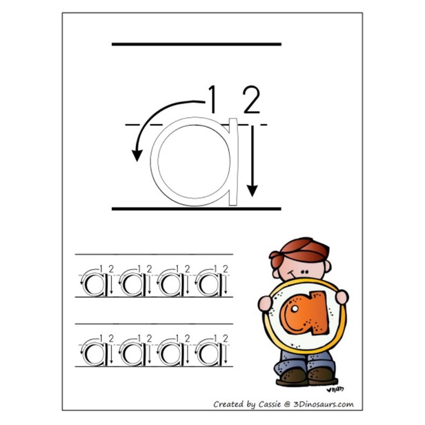 26 Halaman Lembar Menulis abc Huruf Kecil | Worksheet Lowercase Writting| Calistung