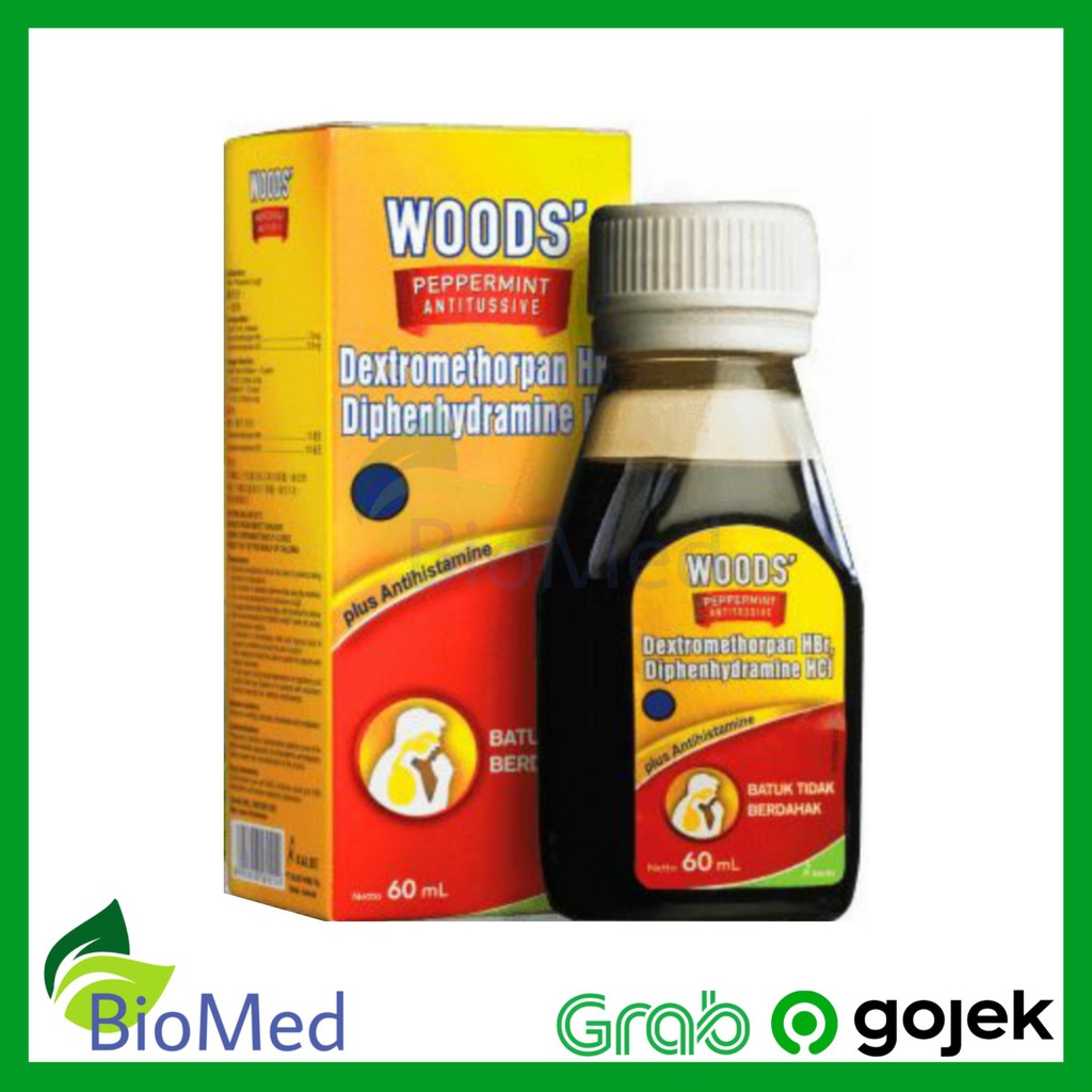 WOODS MERAH 60 ml - Obat Batuk Kering Pilek Flu Bersin