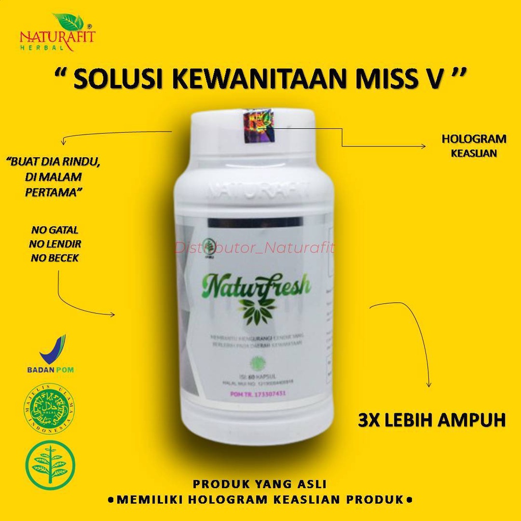 

NATURFRESH Naturafit / Mengobati Keputihan, Lendir, Nyeri Haid dan Gatal di Area Kewanitaan - Herbal BPOM