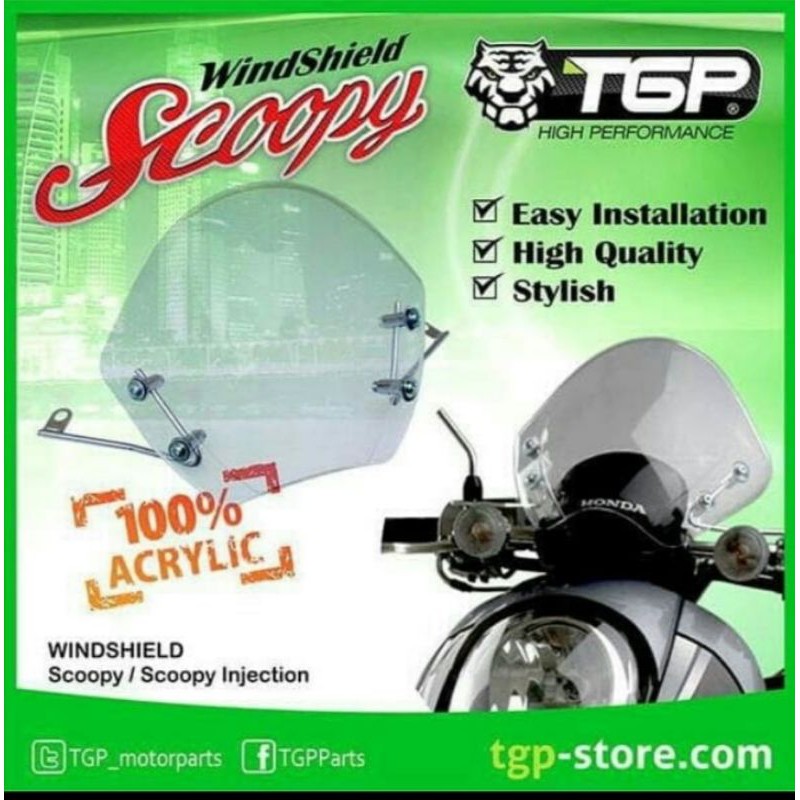 windshield / visor honda SCOOPY GENIO FINO [COD]