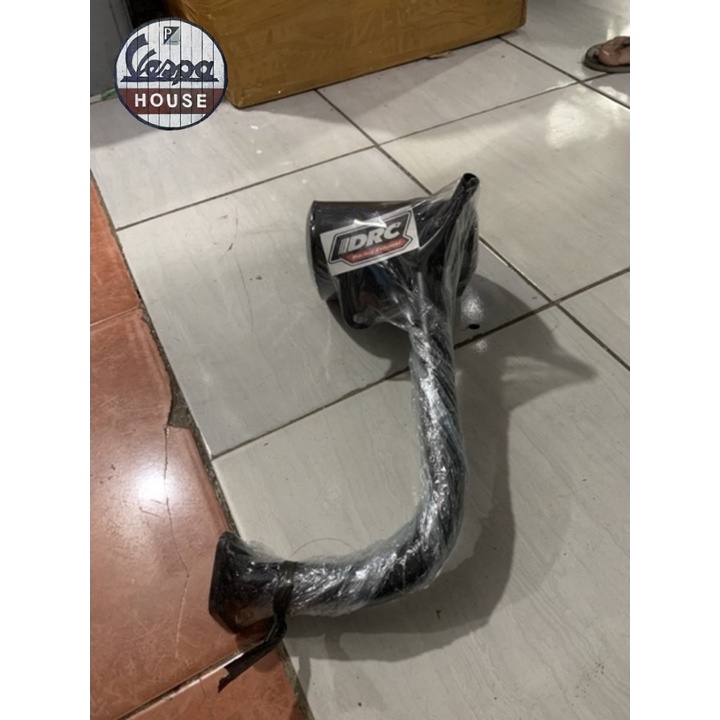 KNALPOT DRC STANDAR RACING VESPA PTS WARNA HITAM