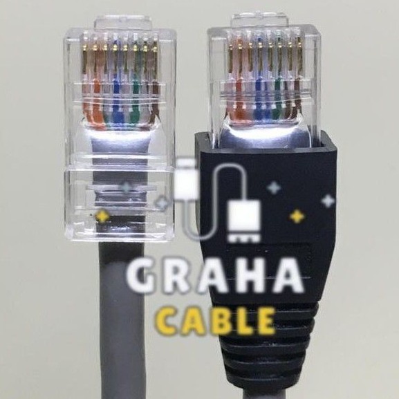 Kabel LAN Cat 5e + Pin RJ45 3Meter