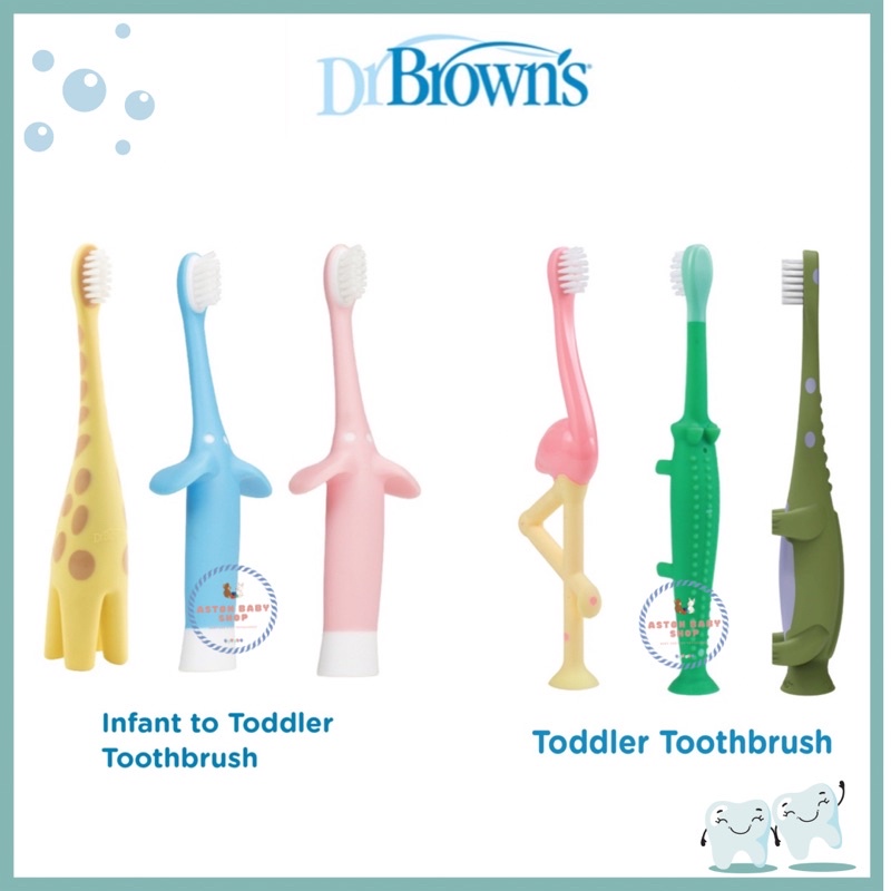 Dr Brown Toothbrush Sikat Gigi Bayi &amp; Anak Dr Brown’s
