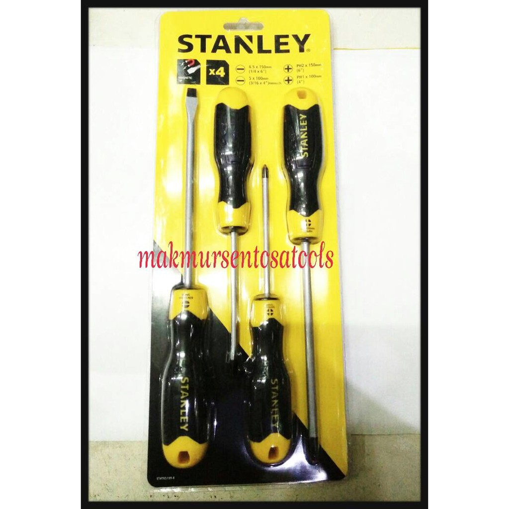 ORIGINAL - OBENG SET 4PCS STANLEY