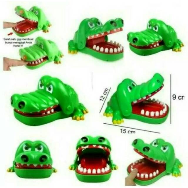 termurah Mainan gigi buaya buaya Gigit jari tangan Crocodile Dentist game Finger Bite game mainan keluarga gigitan buaya prank