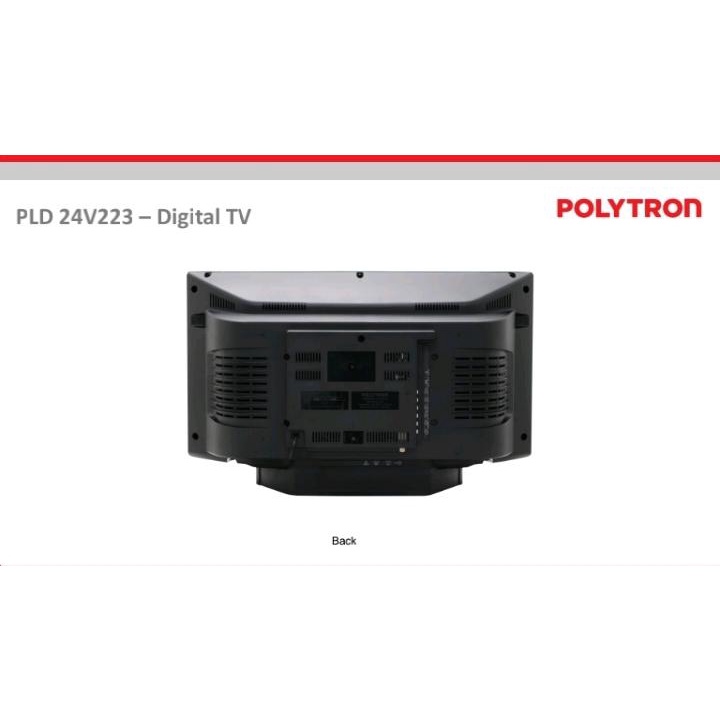 POLYTRON PLD 24 V 223 DVB T2 DIGITAL TV LED 23,6&quot; NEW LOOK + USB MOVIE / PLD24V223