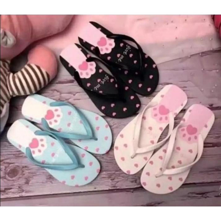 SENDAL WANITA  / SENDAL JEPIT SPON MOTIF KAKI KUCINGTERBARU BISA COD BISA GROSIR BISA COD
