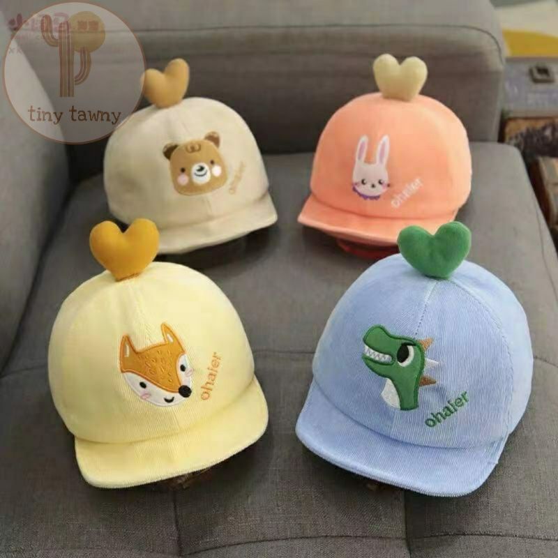 topi anak bayi lucu | animals baseball hat | topi baseball karakter binatang-2