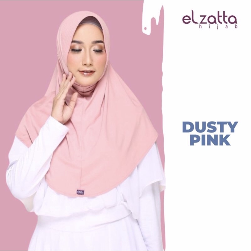 Elzatta - Jilbab Instan Zaria Casual-131 Dusty Pink