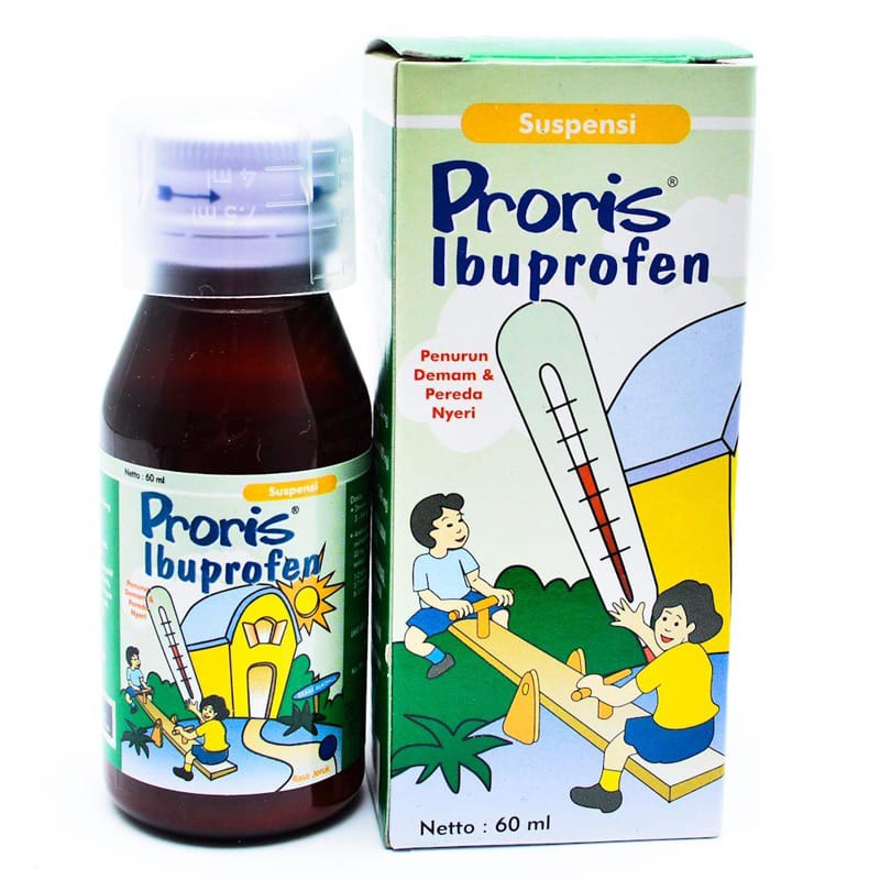 PRORIS FORTE &amp; PRORIS SYRUP 60 ML - Obat Demam Panas Sakit Kepala Anak Sirup