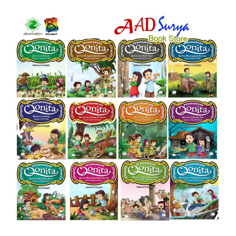 buku anak - seri Petualangan Qonita - Bilingual - Zikrul Bestari