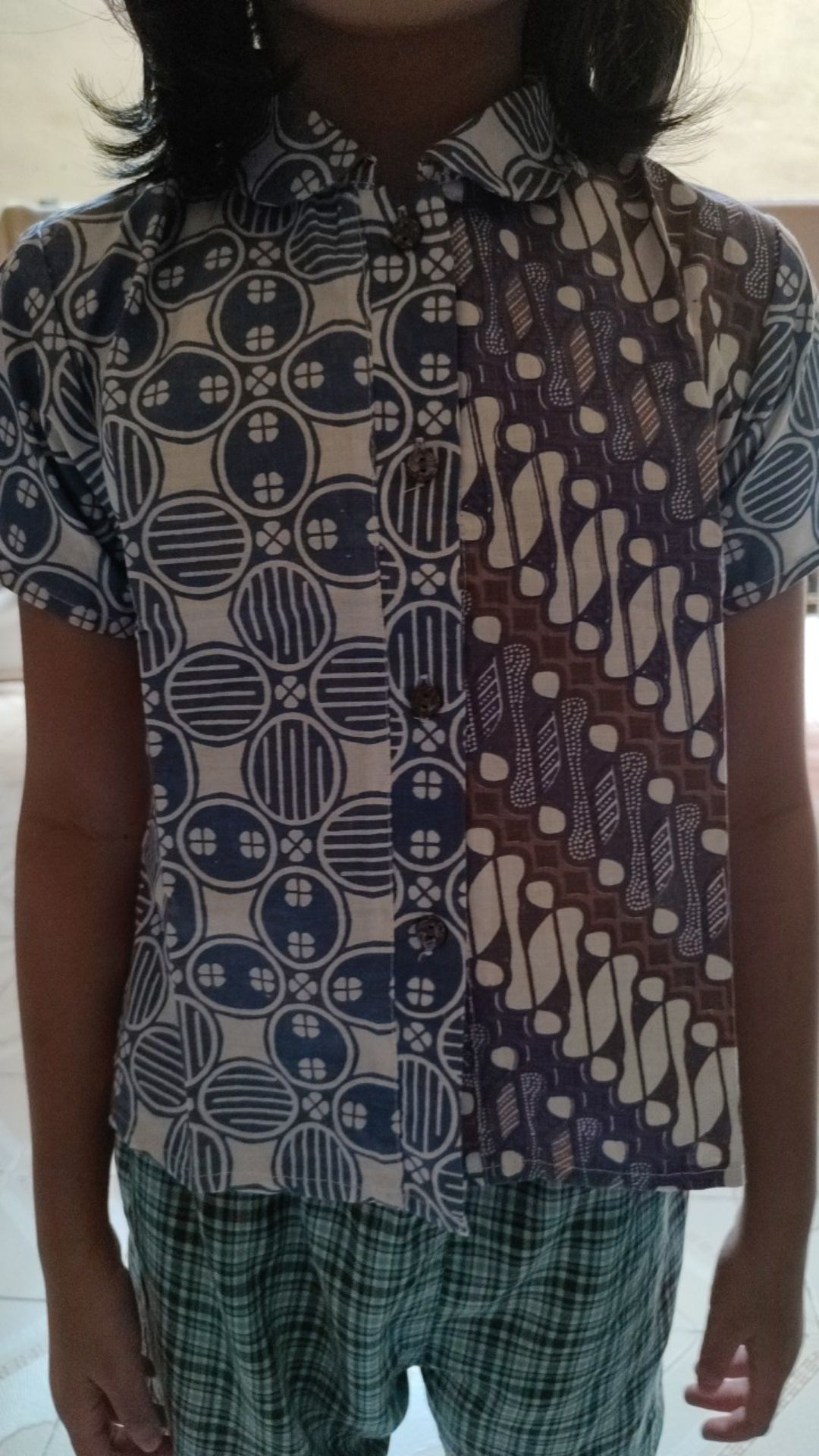 Kemeja Batik Anak Perempuan Cantik Lucu Atasan Batik Anak Cewek Biru Pink Hijau Top Batik Anak Soft