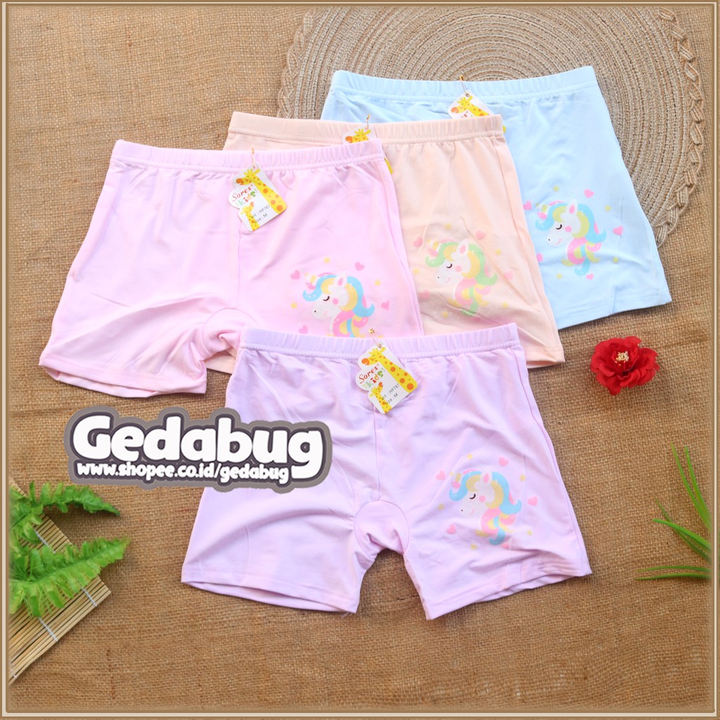 CD Boxer Anak Sorex kids HP787 Motif cewe | CD Super Soft | Gedabug