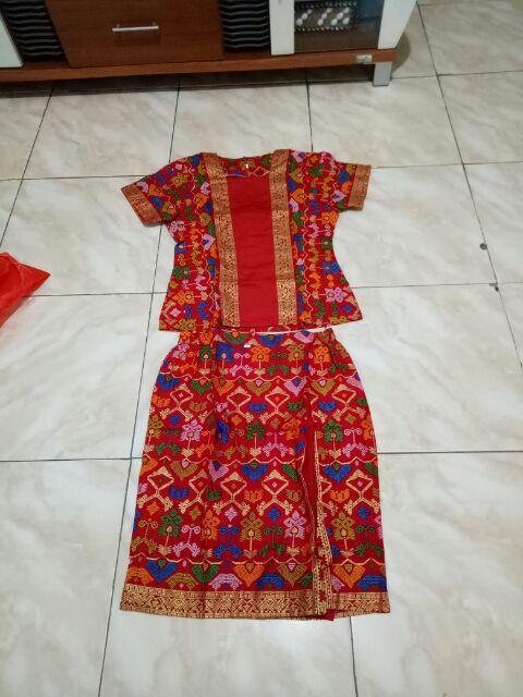 Sarimbit/ Couple Batik Rok N Blus Wanita Span Pendek Mentari Prodo