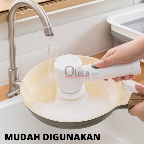 MAGIC BRUSH SIKAT DAPUR ELEKTRIK CUCI PIRING OTOMATIS OLL-S8817