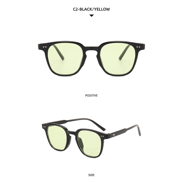 2021 Korean fashion square European and American retro ins sunglasses