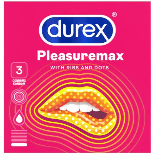 Durex Kondom Pleasuremax - 3 Pcs