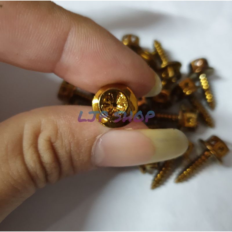 Baut Body Flower Honda Gold 20 pcs