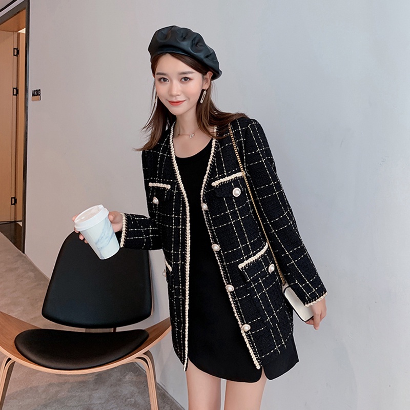 KARAKOREA 5538 Tweed Korean Premium Blazer/Cardigan/Outwear/Outer