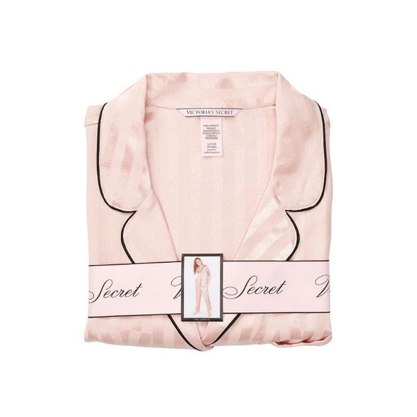 Victoria’s Secret Stripped Long Pajamas Set Baju tidur piyama wanita Victoria’s Secret Original 100%