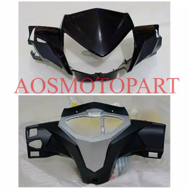 Batok Set Depan Belakang Supra X 125 2014 FI Hitam