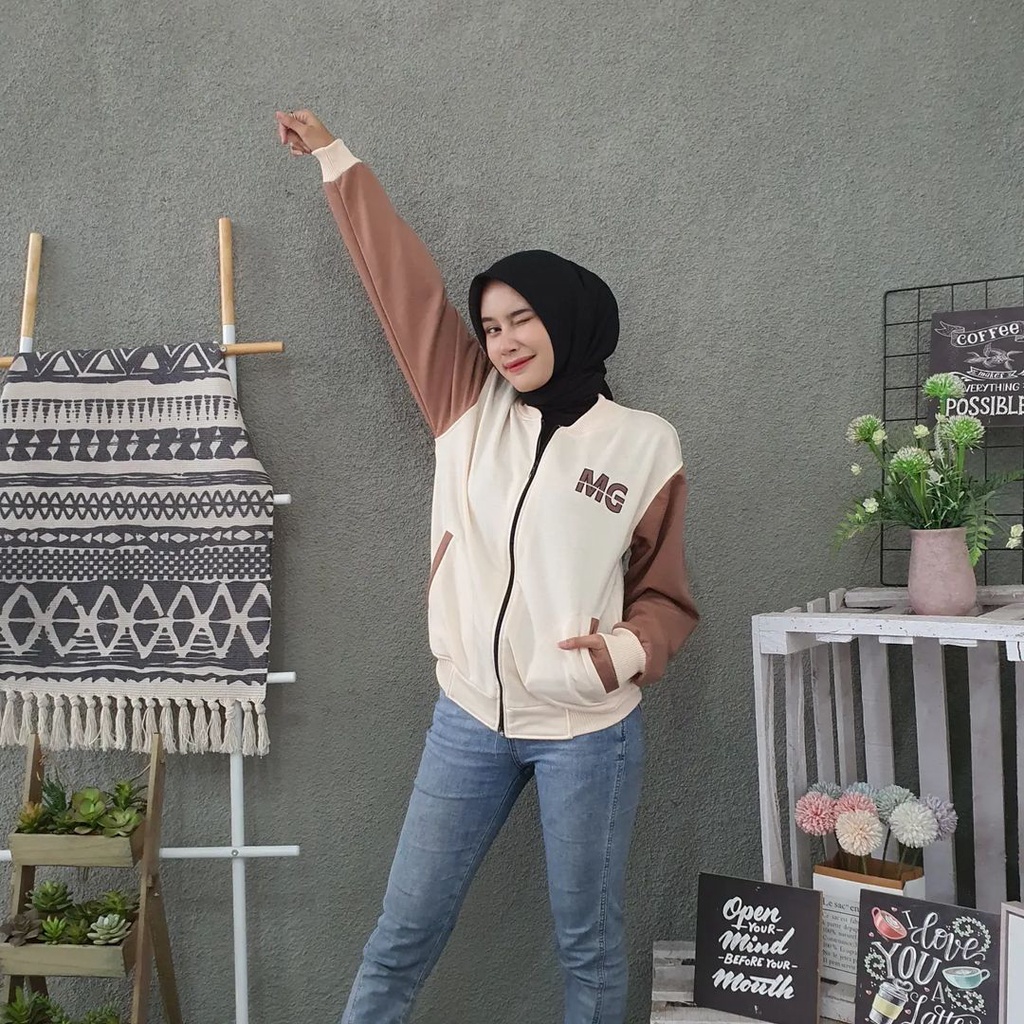 Jaket Baseball Base Ball MG Wanita/Pria