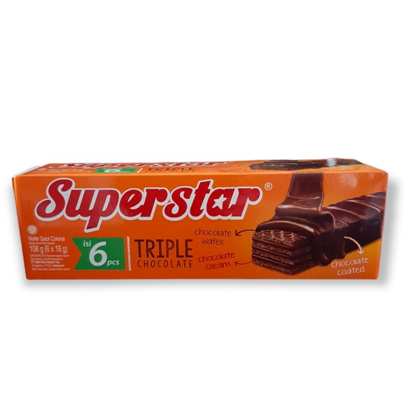 

WAFER SUPERSTAR TRIPLE CHOC (6X18GR)