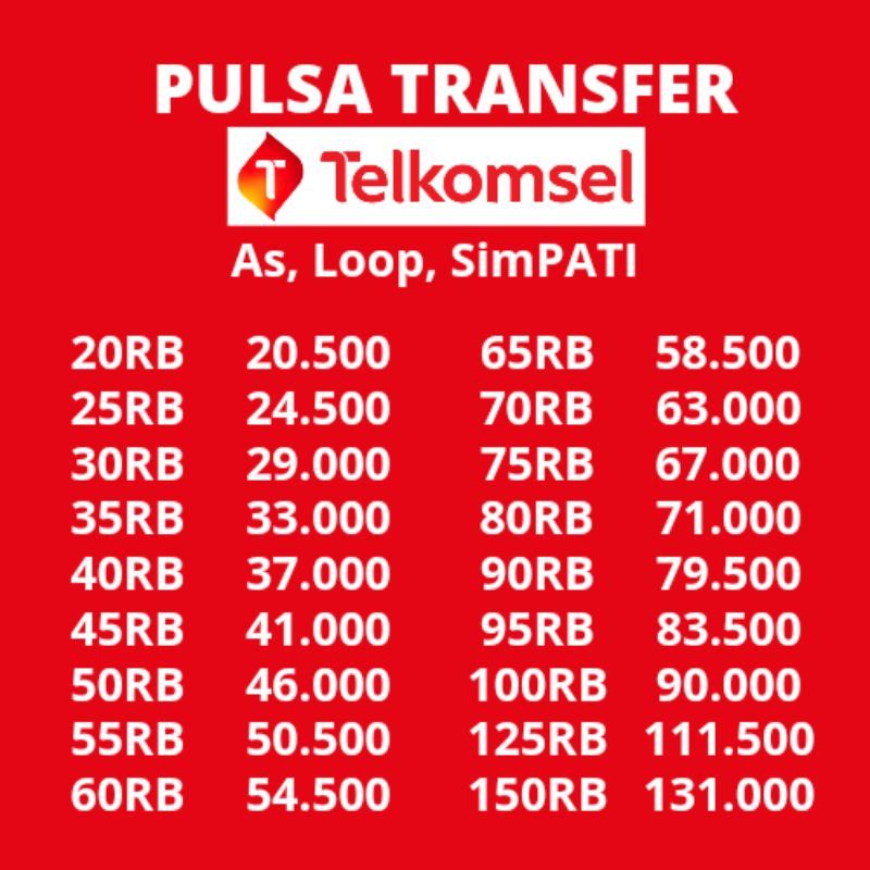 pulsa  transfer telkomsel murah