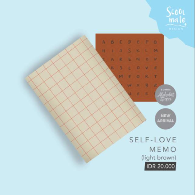 

Buku Memo Minimalis Kecil Self Love Light Brown (Bonus Stiker Huruf)
