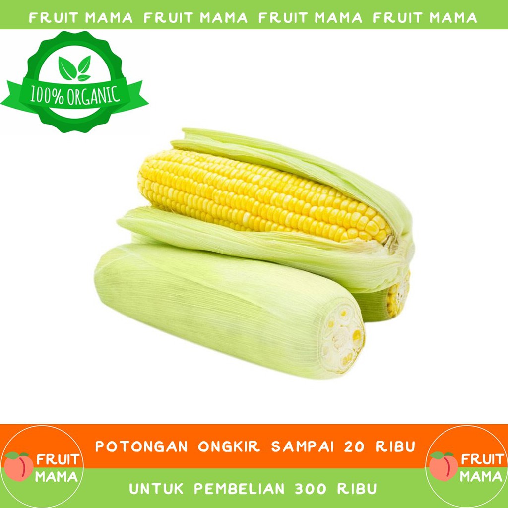 

JAGUNG MANIS Organik 1000 Gram| Fruit Mama | Buah Impor & Sayur Organik