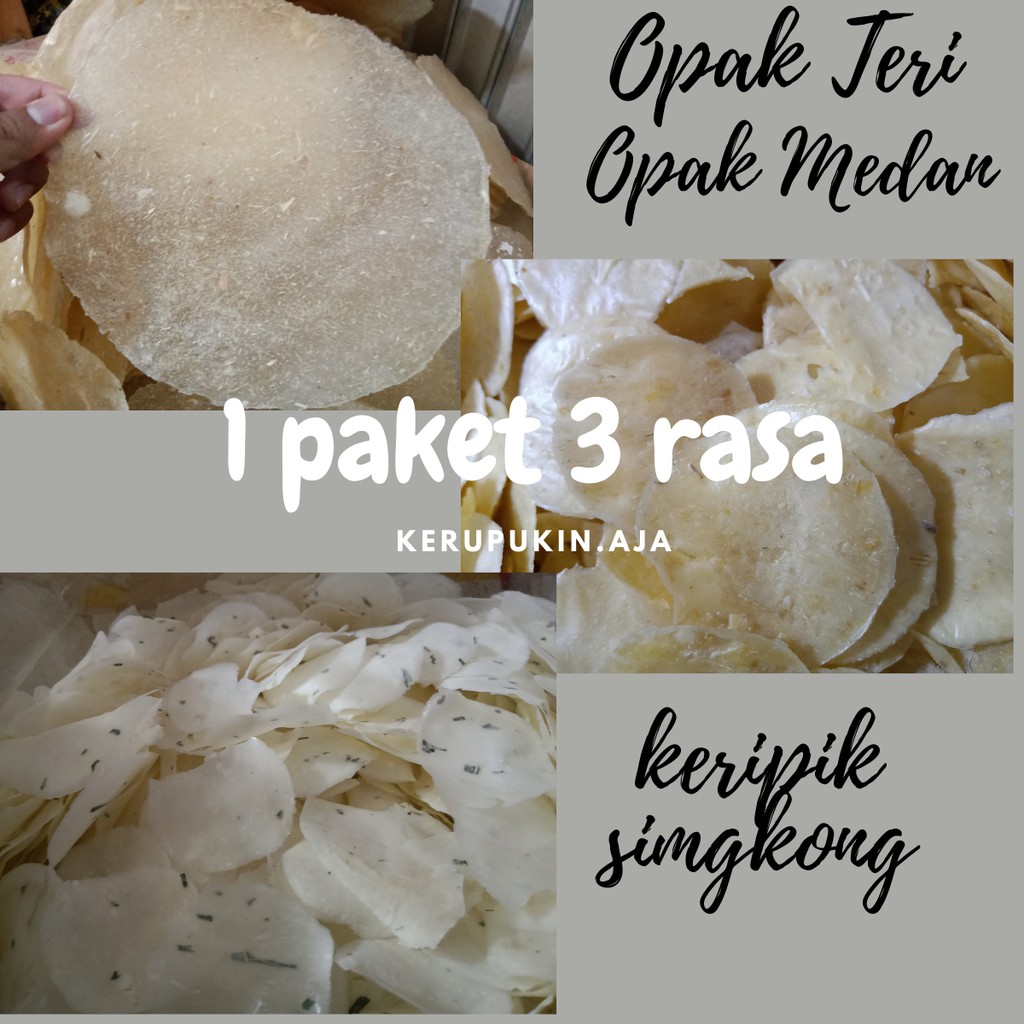 

Kerupuk 3 varian rasa (1kg)