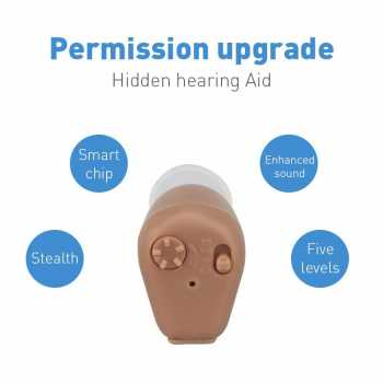 Alat Bantu Dengar In Ear Hearing Aid / Alat Bantu Dengar Murah Earbuds Tanpa Kabel Wireless untuk Segala Kalangan / Pembuat Suara Keras Jelas Tajam / Alat Bantu Pendengaran Lansia Nenek Kakek Anak Ortu / Alat Kebutuhan Lansia