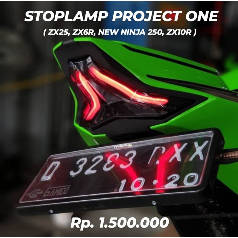 STOPLAMP PROJECT ONE ZX25R LAMPU BELAKANG ZX25R STOPLAMP ZX6R ZX10R