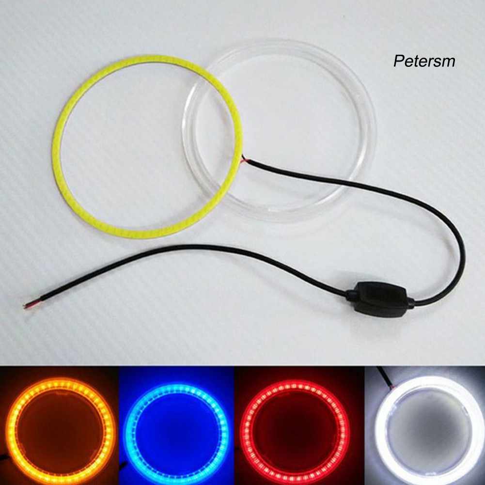Rxx60Mm - 120mm Lampu Led Cob Angel Eye Ring Untuk Headlight Mobil Universal