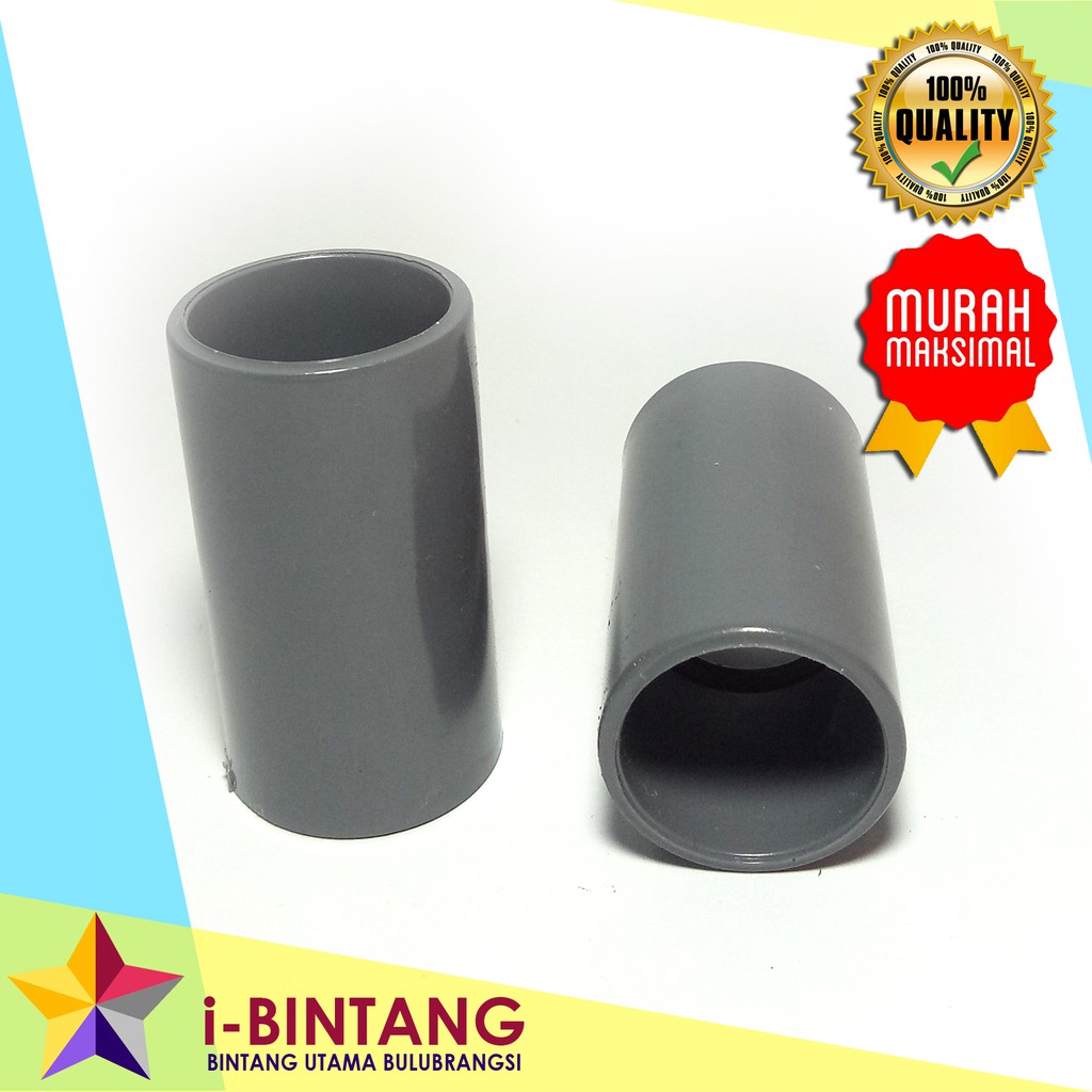 SOK 1/2 SOCK PVC 1/2 SAMBUNGAN PIPA PVC