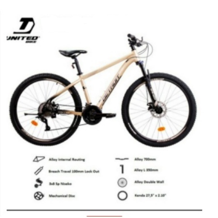 Sepeda Gunung MTB 26 Inch United Detroit SV 7 Speed Alloy SNI Garansi-2