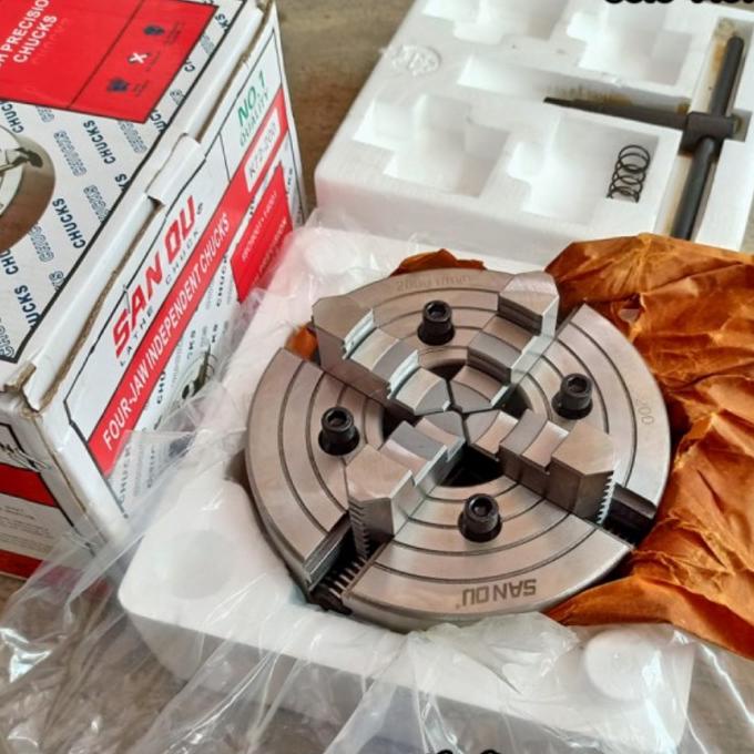 CHUCK BUBUT 6" 4 JAW - CLAW BUBUT 6" 4JAW - KEPALA BUBUT 6" KAKI 4