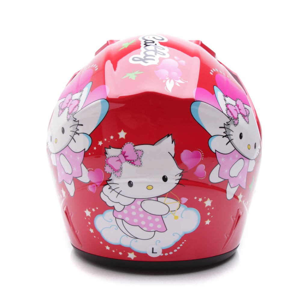 Helm WTO Z1R Pet - Fairy Catty - Merah - Half Face ALL SIZE