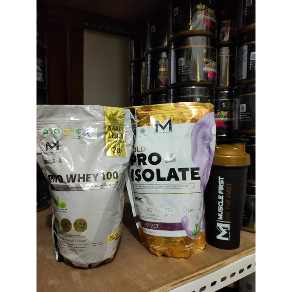 ( KEMASAN BOCOR ) Muscle First Pro Whey &amp;  Isolate 2lbs &amp; Pro Gainer 2lbs Muscle First M1