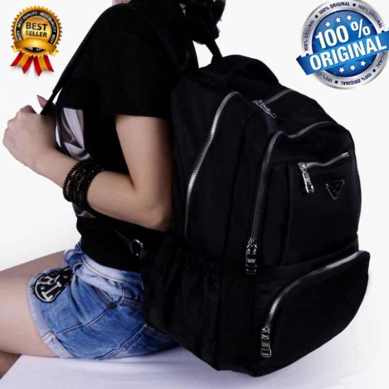 Original Tas Ransel Chibao Laptop JUMBO wanita Import Korea 14 Inch Anti Air Terbaru Limited Edition