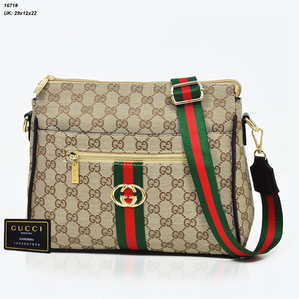 TAS SELEMPANG GUCCI 1671 LAV TAS SLEMPANG TAS BRANDED SLING BAG WANITA TAS IMPORT MURAH