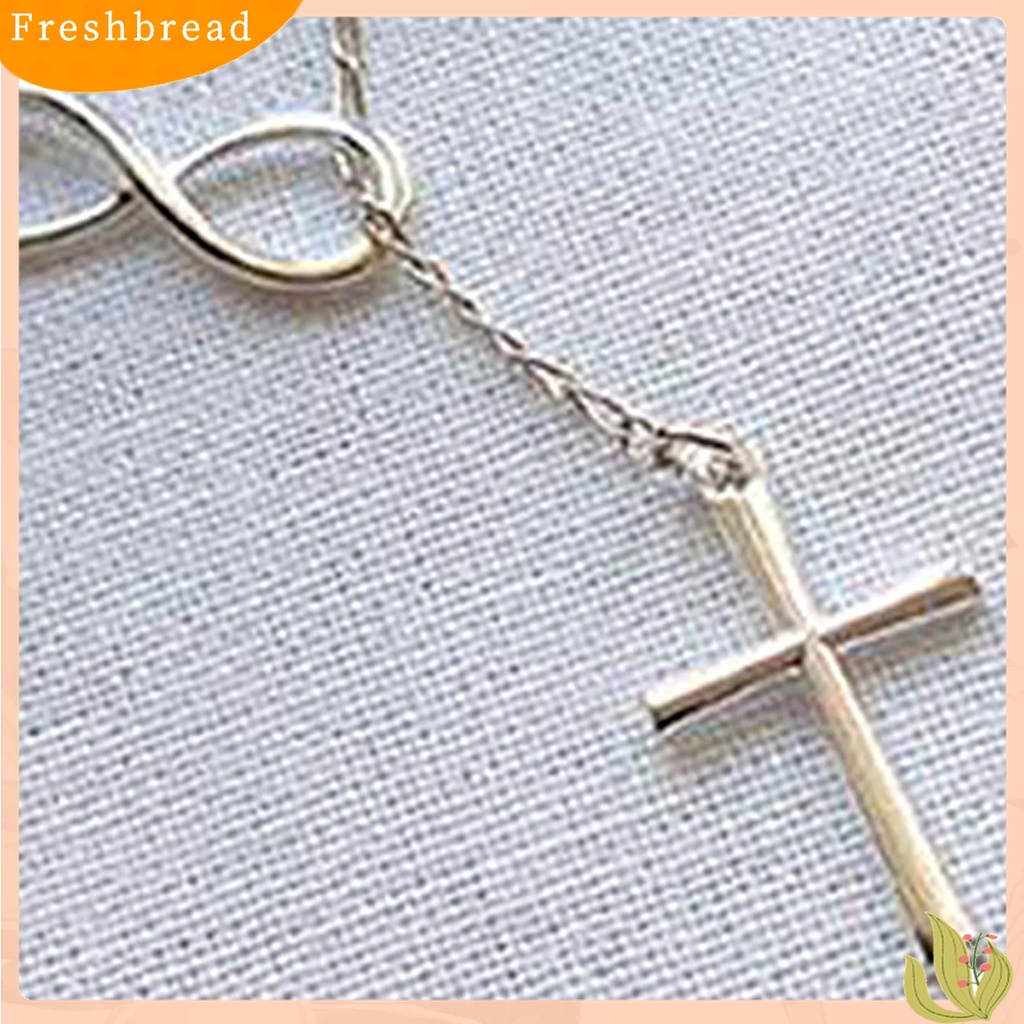 【Fresh】Women's Simple 8 Shaped Cross Choker Collar Statement Pendant Necklace Jewelry