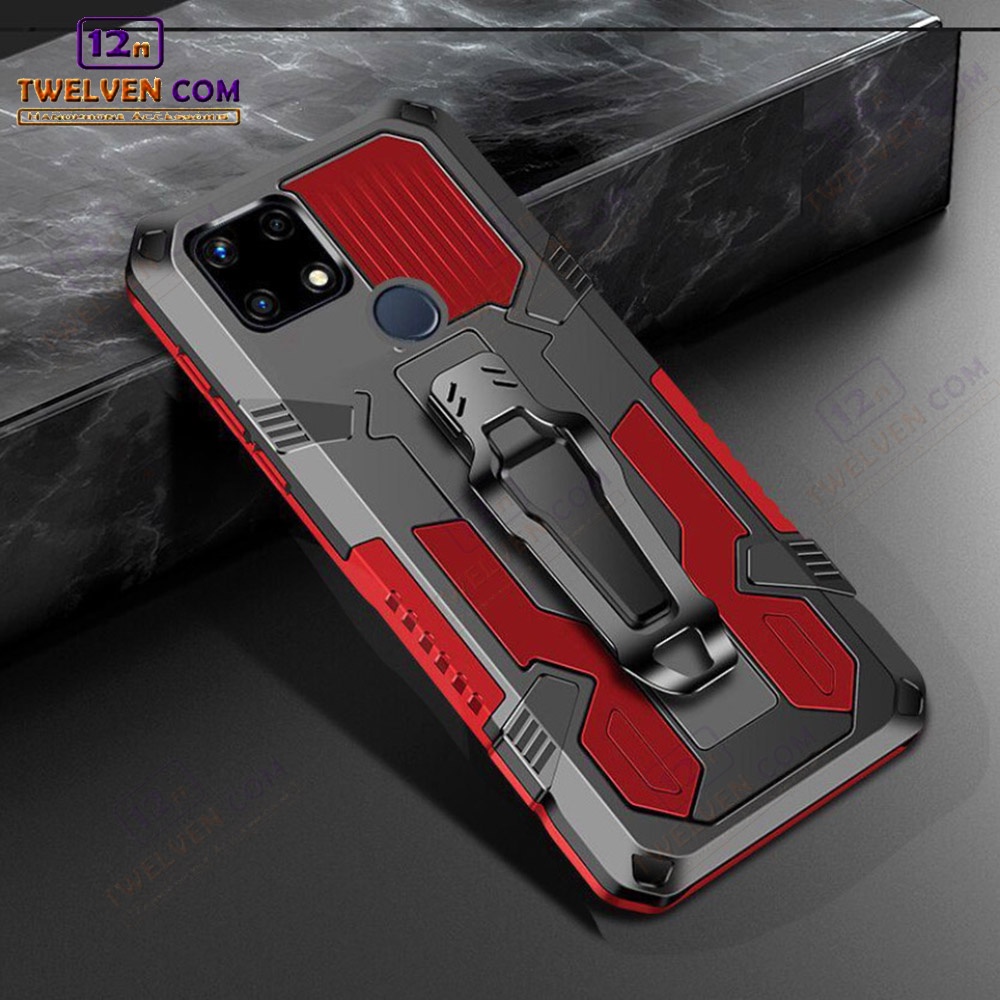 Case Shockproof Xiaomi Redmi 9c Armor Hardcase Stand Clip