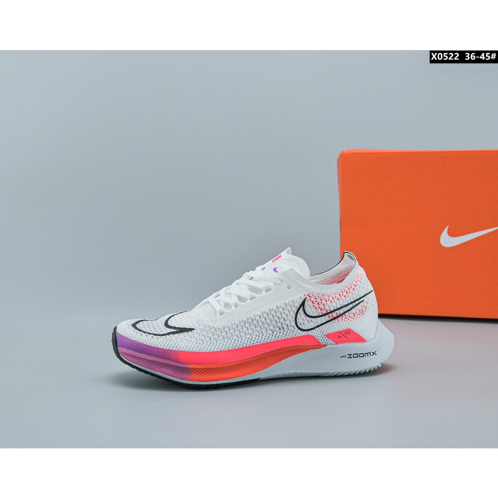 Nike ZoomX Streakfly 2022 baru maraton bantalan lembut sepatu lari super bernapas ultra-ringan