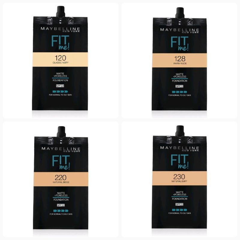 maybelline fitme foundation sachet 128 220 120 230