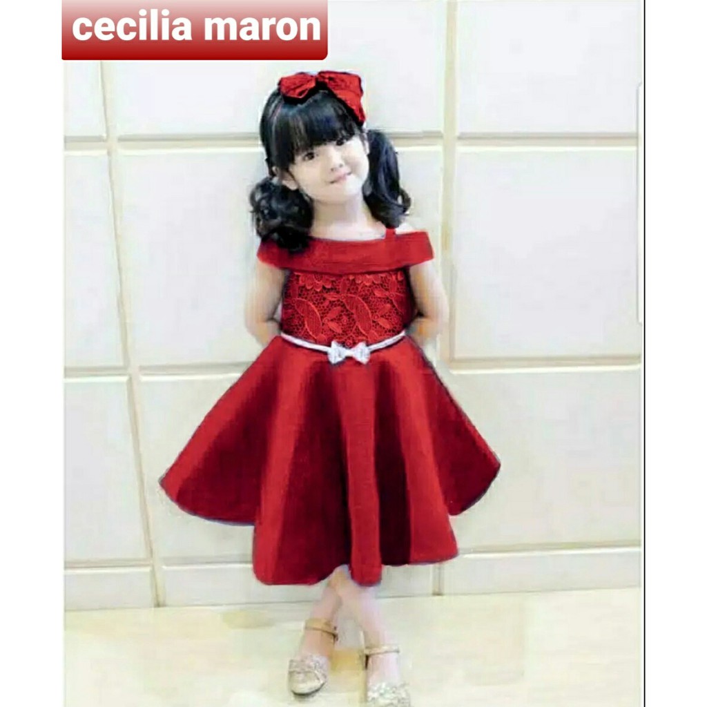 Dress Cicila - Baju Anak - Dress Pesta Anak Perempuan Terbaru