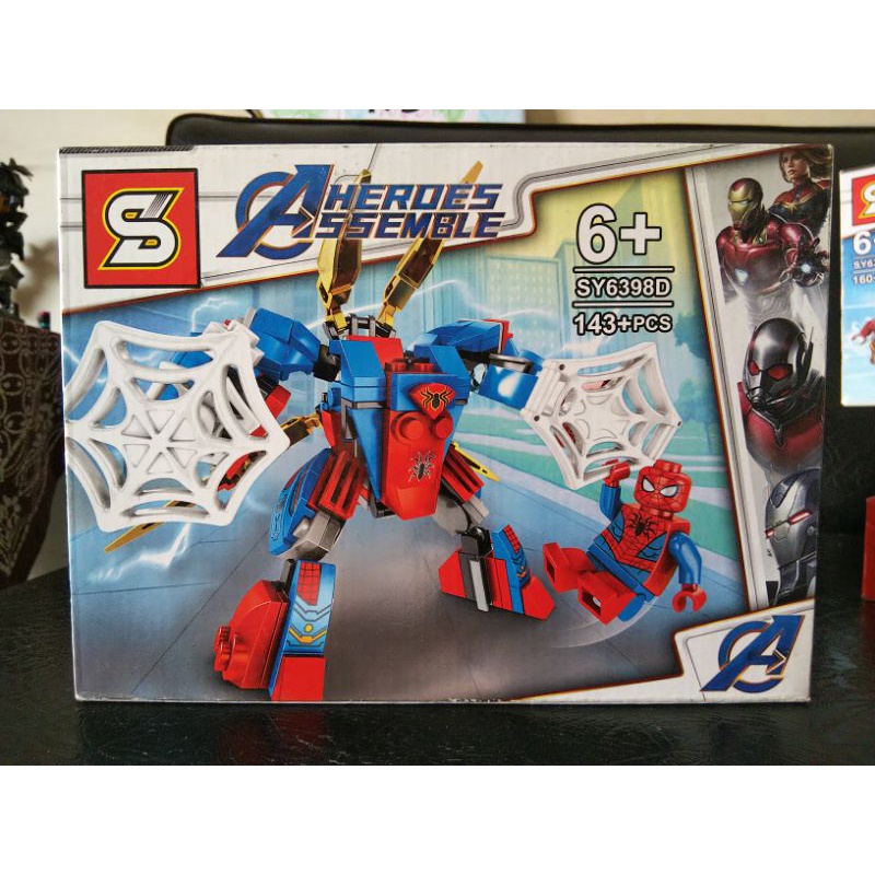 Brick SY Spiderman Mini mecha robot