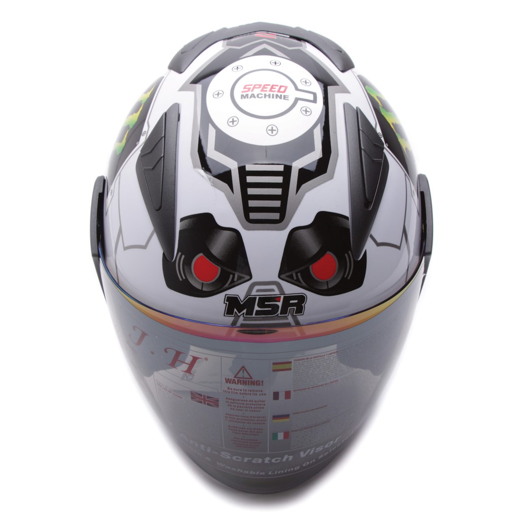 [Helm Dewasa] MSR Helmet Javelin - Monster - Putih + Promo Gratis Sarung Tangan