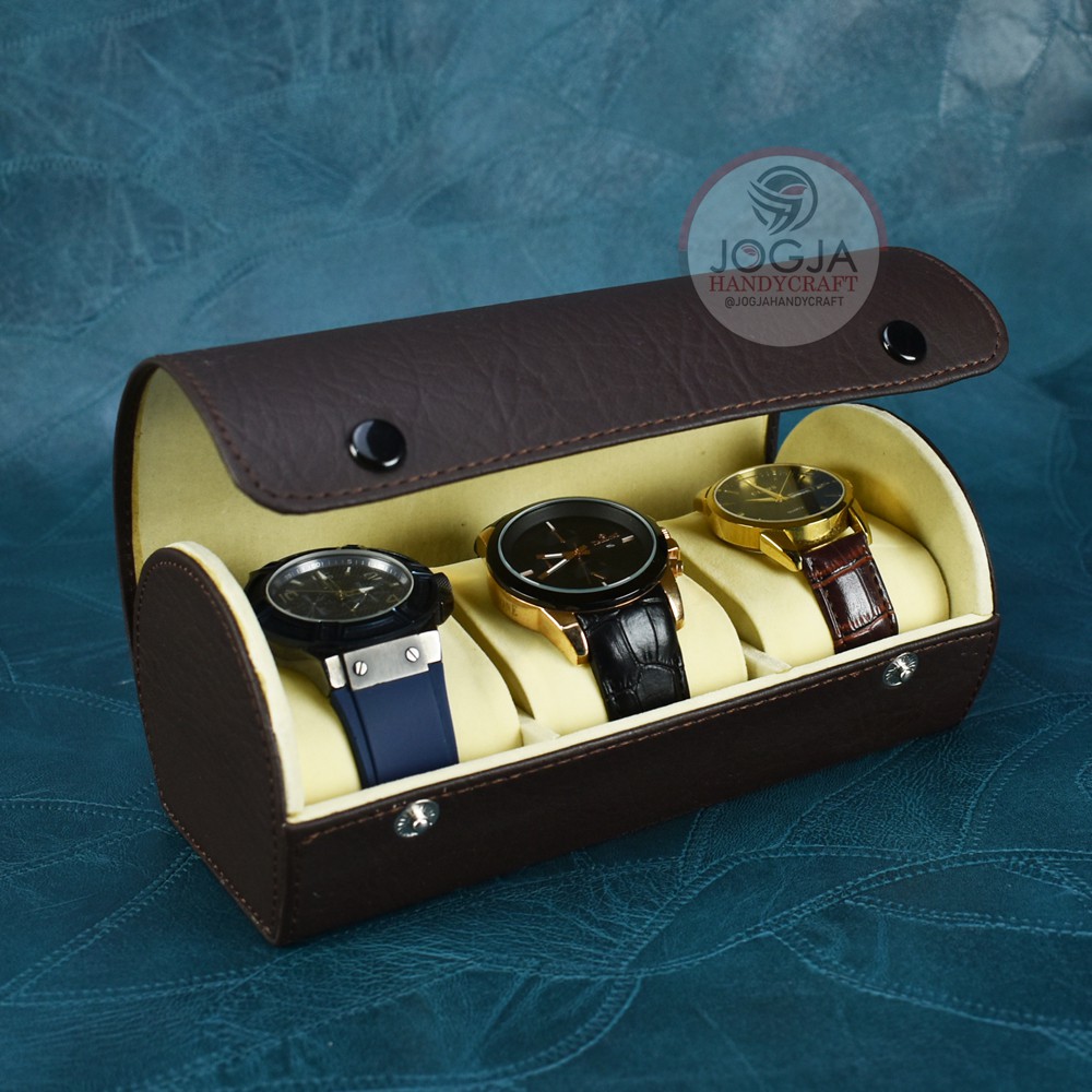 Traveller Watch Case Tube / Tempat Jam Tangan / Box Jam Tangan Tabung