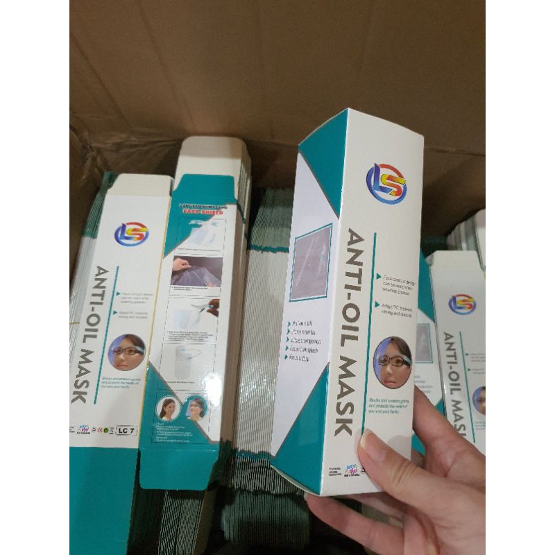 Grosir Faceshield Nagita Box Satuan Anti Oil Anti Splash Face Shield Kacamata Artis Murah Raffi